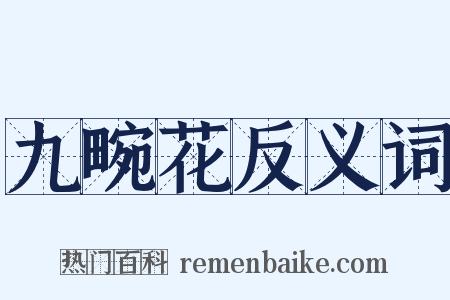 九畹花反义词是什么意思的图片